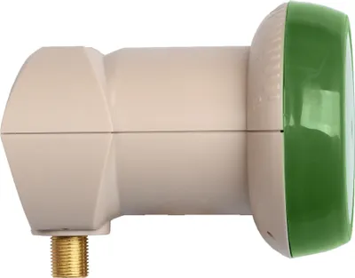 Produktbild von Humax Green Power LNB 313, Single LNB, 10,7 - 12,75 GHz, 950 - 2150 MHz, 0,1 dB, Beige, Grün, F