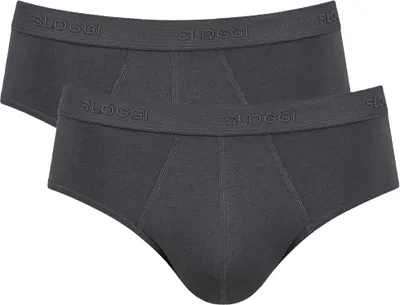 Produktbild von sloggi Herren Midislip 2-Pack 24/7 - BLACK - Größe 4