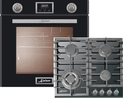 Produktbild von Kaiser Küchengeräte Gasherd-Set EG 6374 SP+KCG 6383