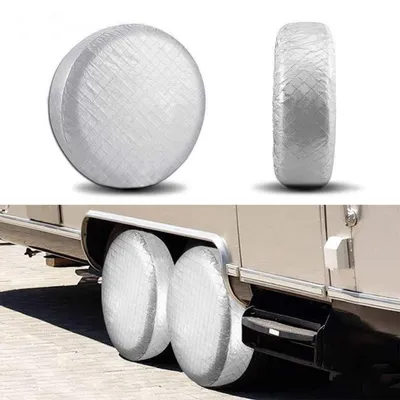 Productafbeelding van 4 stuks waterdichte opbergtassen van aluminiumfolie, geschikt voor auto's en campers, voor bagage van 27-29 inch