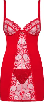 Immagine prodotto di Heartina Negligé Met String - Rood