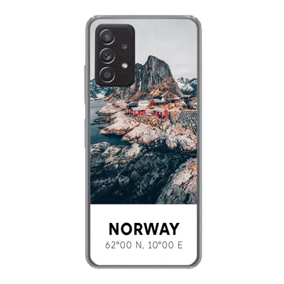 Produktbild von MuchoWow® Handyhülle Schutzhülle Hülle für Samsung galaxy a73 Norwegen - Wasser - Bergen Silikon Softcase Handy Hülle - Handyhülle