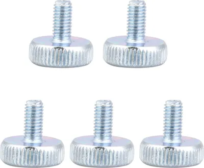 Produktbild von M5 Flachrändelkopfschrauben aus verzinktem Kohlenstoffstahl (M5*10; 5 Stück)
