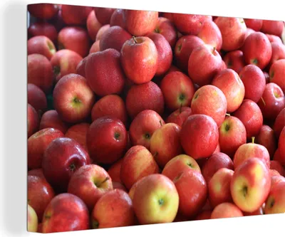 Obrázek produktu pro OneMillionCanvasses® - Obrazy na plátně - 140x90 cm, Jablko - Červená - Ovoce, Nástěnné umění tisk Nástěnná dekorace