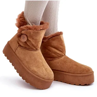 Produktbild von Damen Schneeschuhe Mit Plattform Und Pelzfutter Camel Wikasem 40