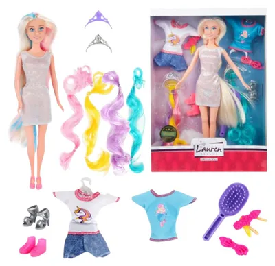 Produktbild von GIRST Fashion Puppe Lauren mit Zubehör Mädchen Spielzeug mehrfarbig