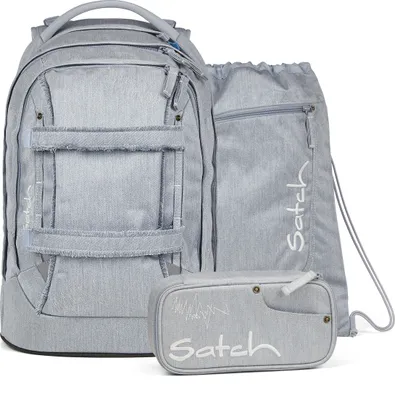 Immagine prodotto di Satch Pack Washed Blue - Set di zaini per la scuola
