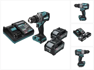 Immagine prodotto di Makita DF 001 GM2 Trapano avvitatore a batteria 40 V max. 140 Nm XGT Brushless + 2x batteria ricaricabile 4,0 Ah + caricabatterie