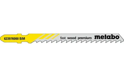 Produktbild von Stichsägeblätter fast wood premium Nutz-L.74mm Zahnt.4mm BiM geschl.geschr. 5St.