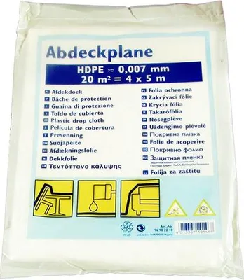 Produktbild von Abdeckplane, transparent, 7 my, 4 x 12,5 m