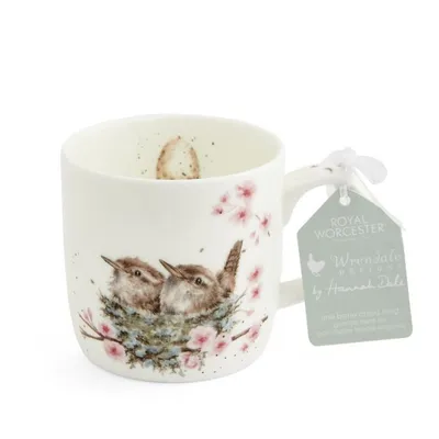 Produktbild von Mug Feather your Nest 0,31L, Vögel im Nest