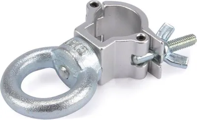 Produktbild von Riggatec Halbschelle - Halfcoupler klein silber bis 10 kg (20 mm) mit Öse