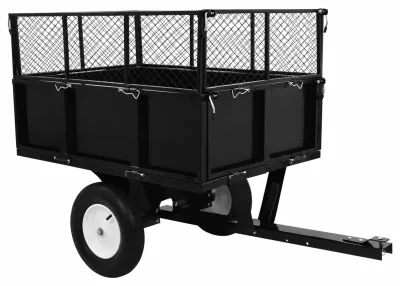 Productafbeelding van Tuinaanhanger Opvouwbaar - Draagvermogen 300 Kg - 153x77x103 Cm - Staal