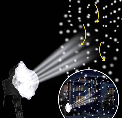 Produktbild von Schnee-Projektor für draußen LED Projektor - Einheitsgröße