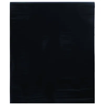 Obrázek produktu pro Okenní fólie statická matná černá 90 x 1 000 cm pvc 1 / 45 x 1000 cm