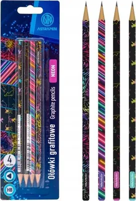 Produktbild von HB ASTRAPEN Neon Cats Dreieckige Graphitstifte