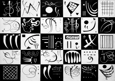 Produktbild von Legendarte - Kunstdruck auf Leinwand - Dreißig Wassily Kandinsky - Wanddeko, Canvas cm. 50x70