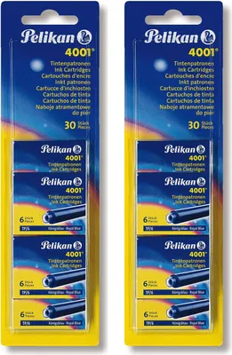 Produktbild von 60 Pelikan Tintenpatronen 4001® / Füllerpatronen / Farbe: königsblau