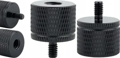 Obrázok produktu pre Adaptér redukcia 1/4" na statív M4 hliníková čierna 20 mm