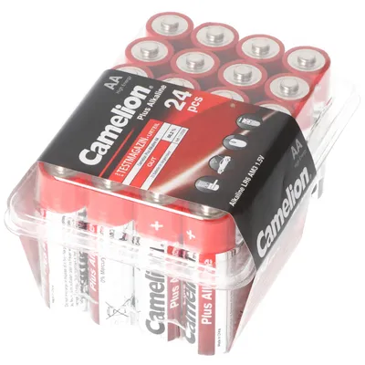 Produktbild von Camelion Plus Alkaline AA Batterien, 24 Stück in praktischer Aufbewahrungsbox