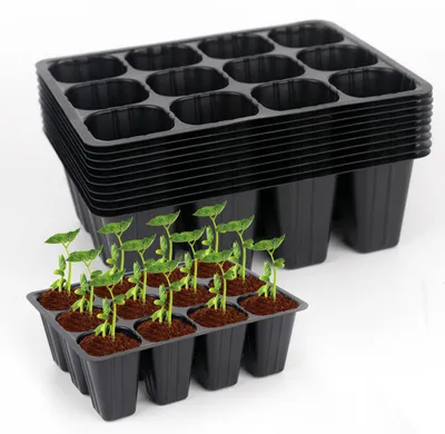Productafbeelding van 120 cellen zaailingstartersset, herbruikbare kweekset voor planten, mini-propagator