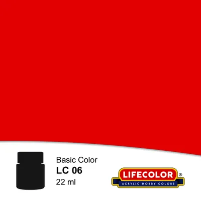 Obrázek produktu pro Matná červená 22 ml Lifecolor akrylová barva