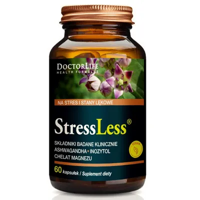 Produktbild von StressLess gegen Stress und Angstzustände Nahrungsergänzungsmittel 60 Kapseln