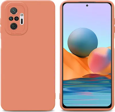 Produktbild von Cadorabo Hülle für Xiaomi RedMi NOTE 10 PRO Schutz Hülle in Orange TPU Silikon Etui Case Handyhülle