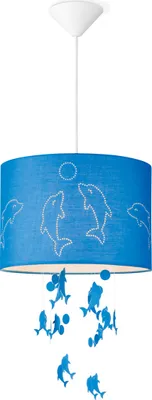 Produktbild von Home Sweet Home Lampenschirm Kids Delphine blau - B:30xT:30xH:20cm