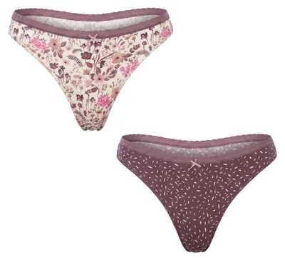 Immagine prodotto di Janira, confezione da 2 tanga da donna in cotone Coquettes Grape Party 1031248