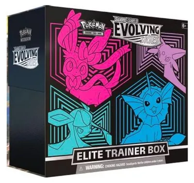 Produktbild von Pokémon Evolving Skies Elite Trainer Box Englisch &Drachenwandel Box 2 (Aquana)