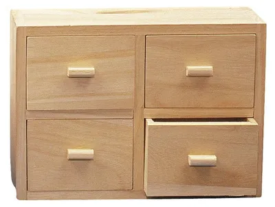 Productafbeelding van Rayher 62380000, houten commode,Mix Credit, 15x20x7 cm, 4 lades