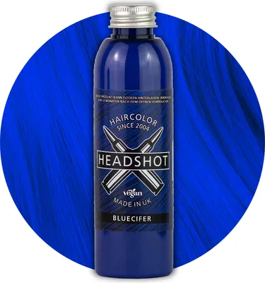 Produktbild von Headshot Haartönung vegane Haarfarbe Bluecifer 150 ml