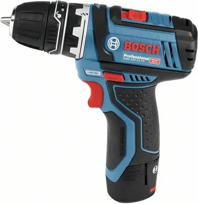 Produktbild von Bosch Akku-Bohrschrauber GSR 12V-15 FC, mit 2 x 2,0 Ah-Akku, L-BOXX 06019F6000