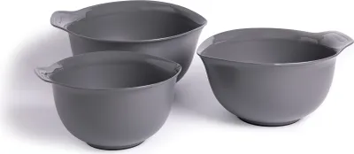 Produktbild von KitchenAid Rühr- und Mixschüsseln, 3er-Set, grau
