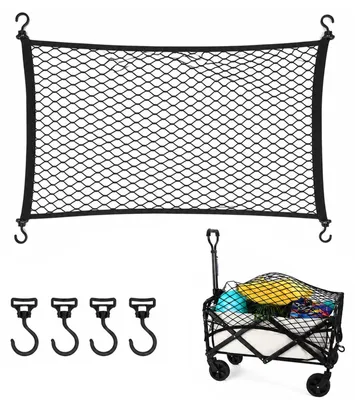 Elastisches Frachtnetz 90x60 cm mit 4 Drehhaken