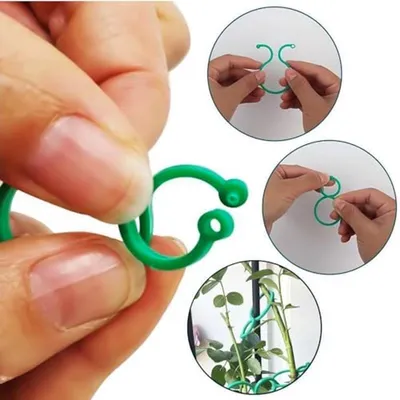 130 Stück Pflanzenklemmen für Kletterpflanzen - Wiederverwendbare Gartenclips für Tomaten und Blumen
