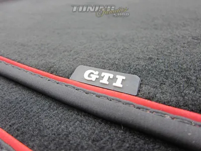 Produktbild von 4x Original GTI Velours Textil Premium Fußmatten Matten SET für VW Golf 7 VII