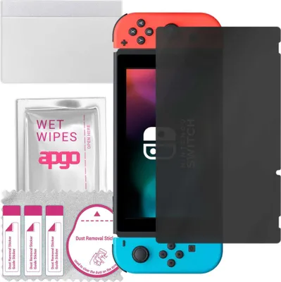 Produktbild von apgo Hybrid Privacy Schutzglas, Matt, kompatibel mit Nintendo Switch, Anti-Spy, toller Ersatz für Hartglas, kratzfester Displayschutzglas, Displayschutz, Full Glue