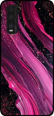 Produktbild von Smartphonica Telefon Fall geeignet für Oppo Find X2 mit Marmor-Druck - TPU zurück Abdeckung Fall Marmor-Design - lila rosa