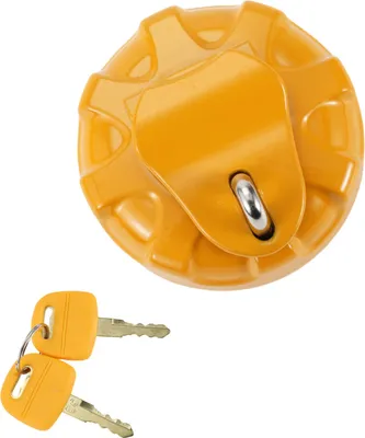 Produktbild von Bagger Tankdeckel für KOMATSU Tankdeckel mit Schloss und 2 Schlüsseln Silber Rot Gelb