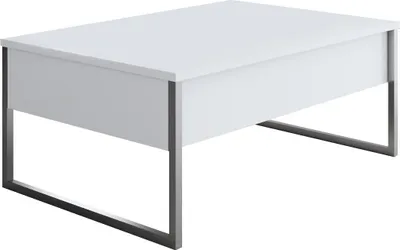 Image de Skye Decor, Luxe - White, Silver, Couchtische, Weiß, 90 x 40 x 60 cm