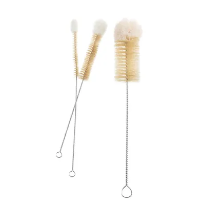Produktbild von Flaschenbürsten-Set Starmann Naturborsten mit Baumwollkopf 3 Stück