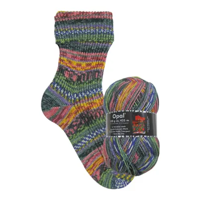 Produktbild von Opal Hundertwasser 4-fädige Sockenwolle,100g/425m LL, 75% Schurwolle/25% Polyamid Save the City Fb. 3202