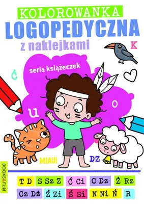 Produktbild von Kolorowanka dla dzieci Logopedyczna z naklejkami