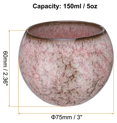 Produktbild von Handgefertigte Teeschalen 150ml / 5oz Kiln Change Chinesische Japanische Teetasse Keramik Gong Fu Teeset fš¹r Bš¹ro Zuhause Geschenke, Kirschblš¹ten