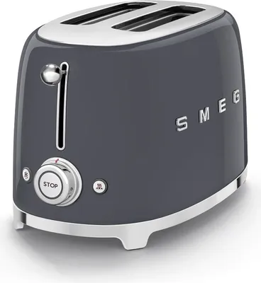 Obrázek produktu pro Smeg TSF01GREU, 2 krajíců, Šedá, Nerezová ocel, Knoflíky, Páčka, 950 W, 220-240 V