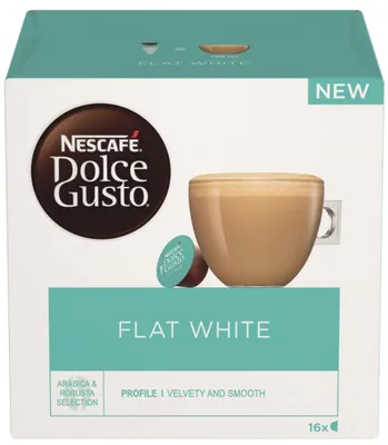 Productafbeelding van Nescafé Dolce Gusto Flat White, koffiekapsules, 16 stuks, meerkleurig, Nescafé, 16 stuks, doos