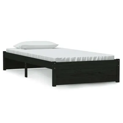 Obrázek produktu pro vidaXL Postel z masivu černá 90x190 cm