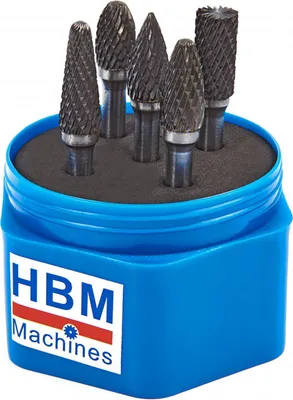 Produktbild von HBM-Vollhartmetall-Fräsersatz für Nichteisenmetalle, 5-teilig